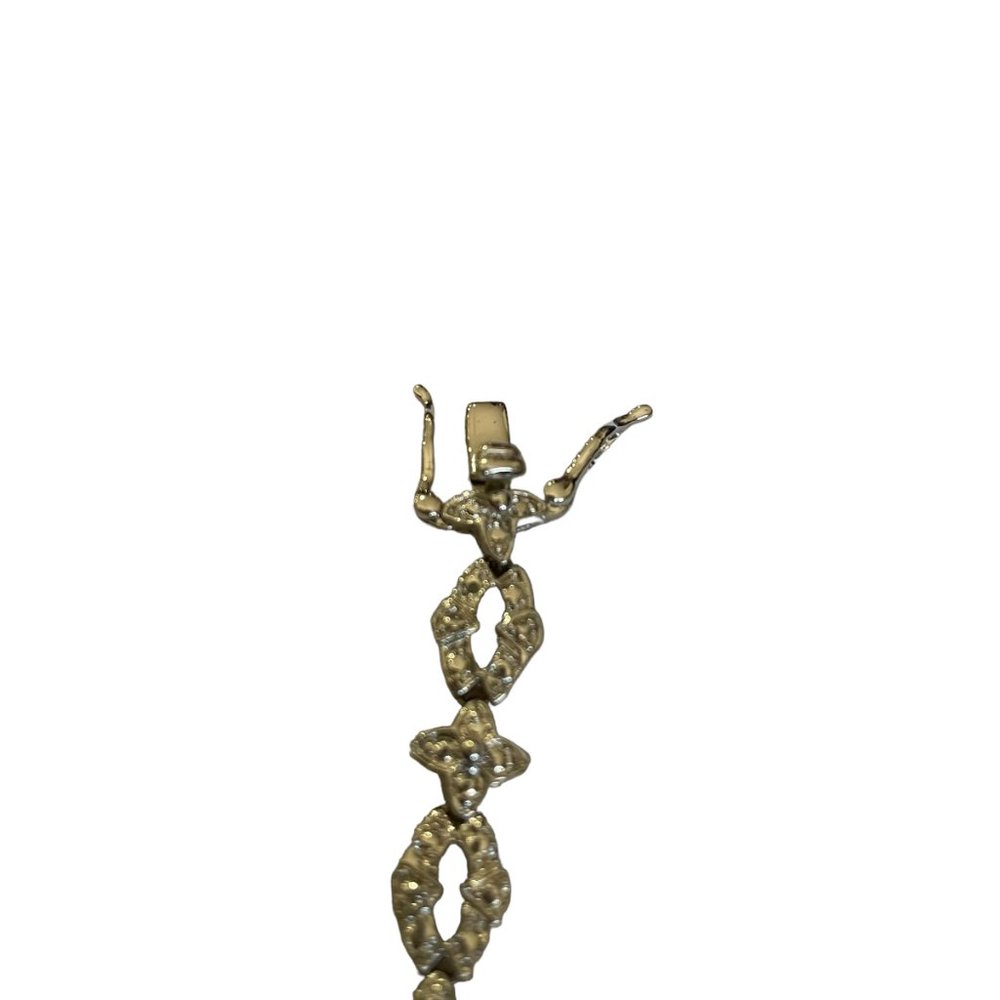 Silver Tone Rhinestone Bracelet - Picture 5 of 12